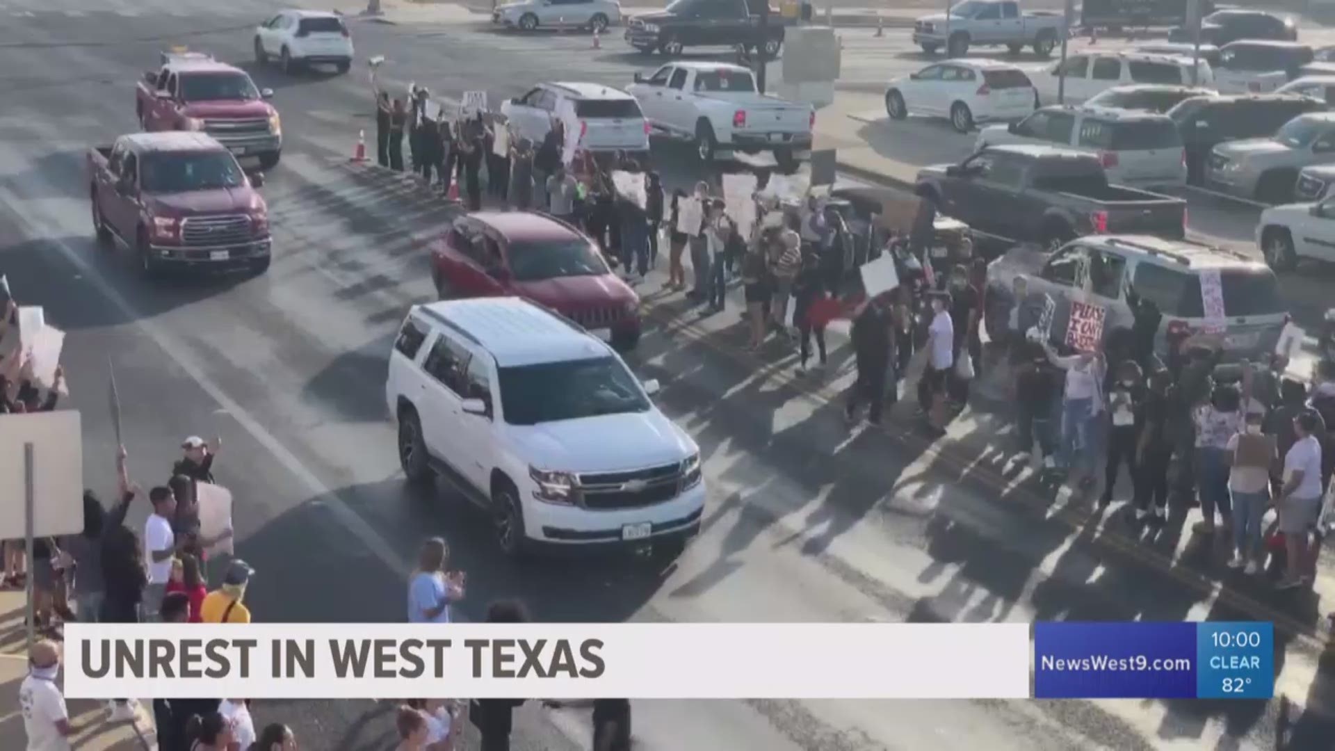 You've seen images of unrest across the country, now that frustration is being demonstrated in West Texas.