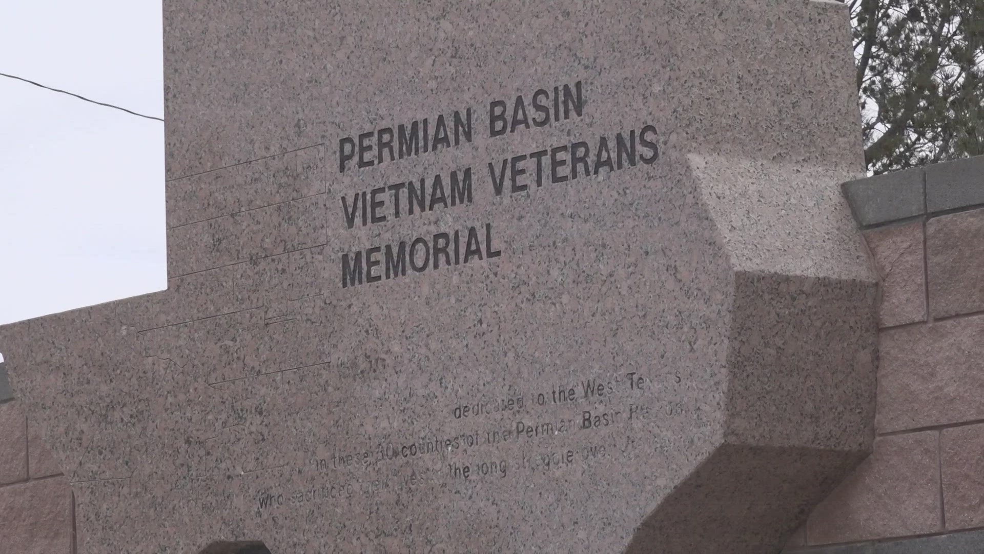 The Midland Vet Center held a ceremony at the Permian Basin Vietnam Veterans Memorial.