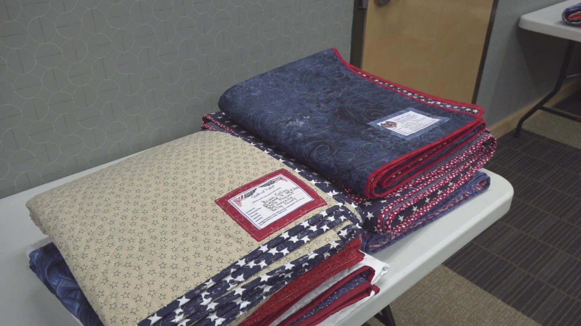 The Midland Quilters Guild had the event at Midland College, rewarding veterans with unique, handmade quilts.