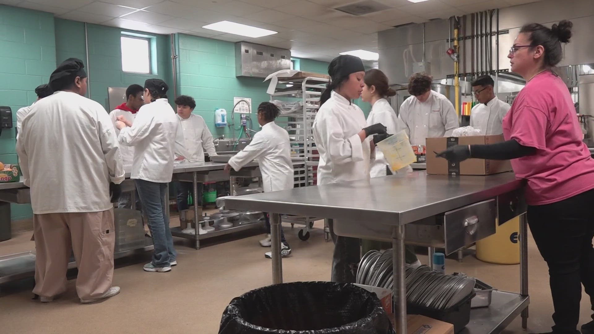 For three years in a row, ECISD has hired some of its culinary arts students to prepare and cater food for the annual event.