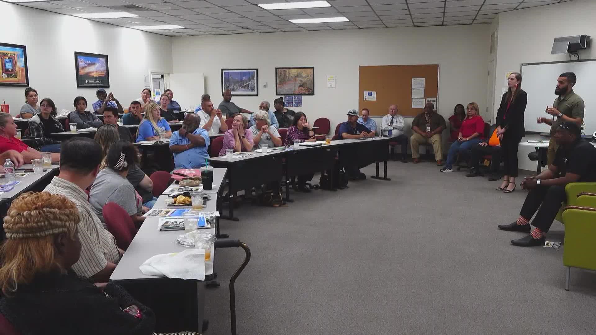 City Councilmen Dan Corrales and John Norman held a town hall meeting with City of Midland staff members to answer any questions or concerns residents may have.