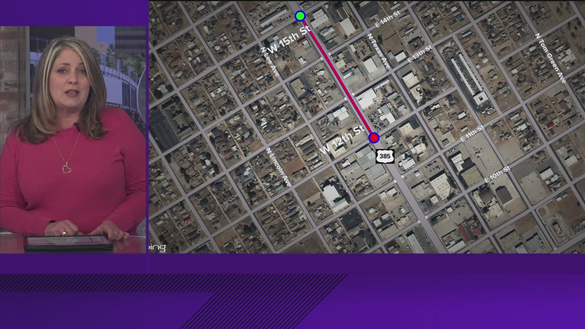 The right-hand lane on southbound N. Grant Ave. between 12th St. and 15th St. will be closed starting Wednesday.