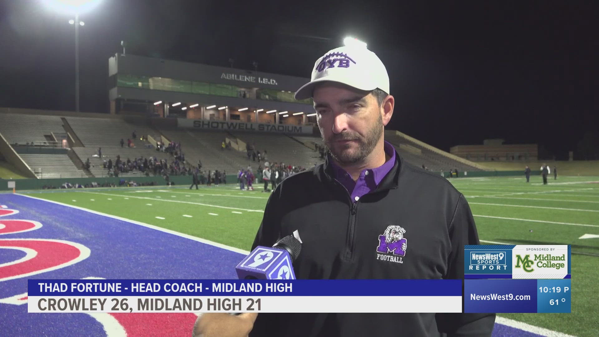 Crowley holds off second half comeback attempt, defeats Midland High 26-21.