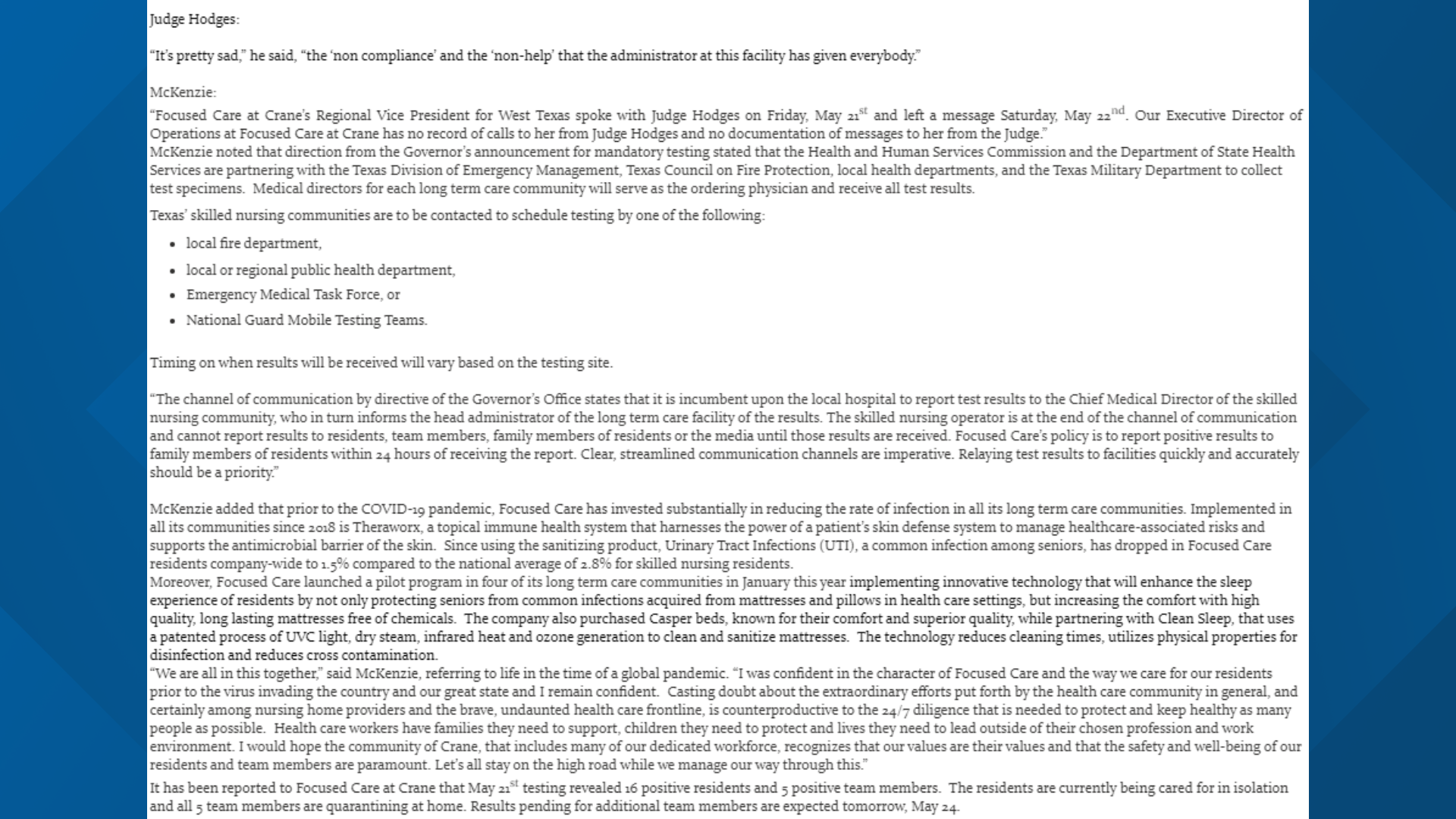 3 more Crane nursing home residents die from COVID19 following