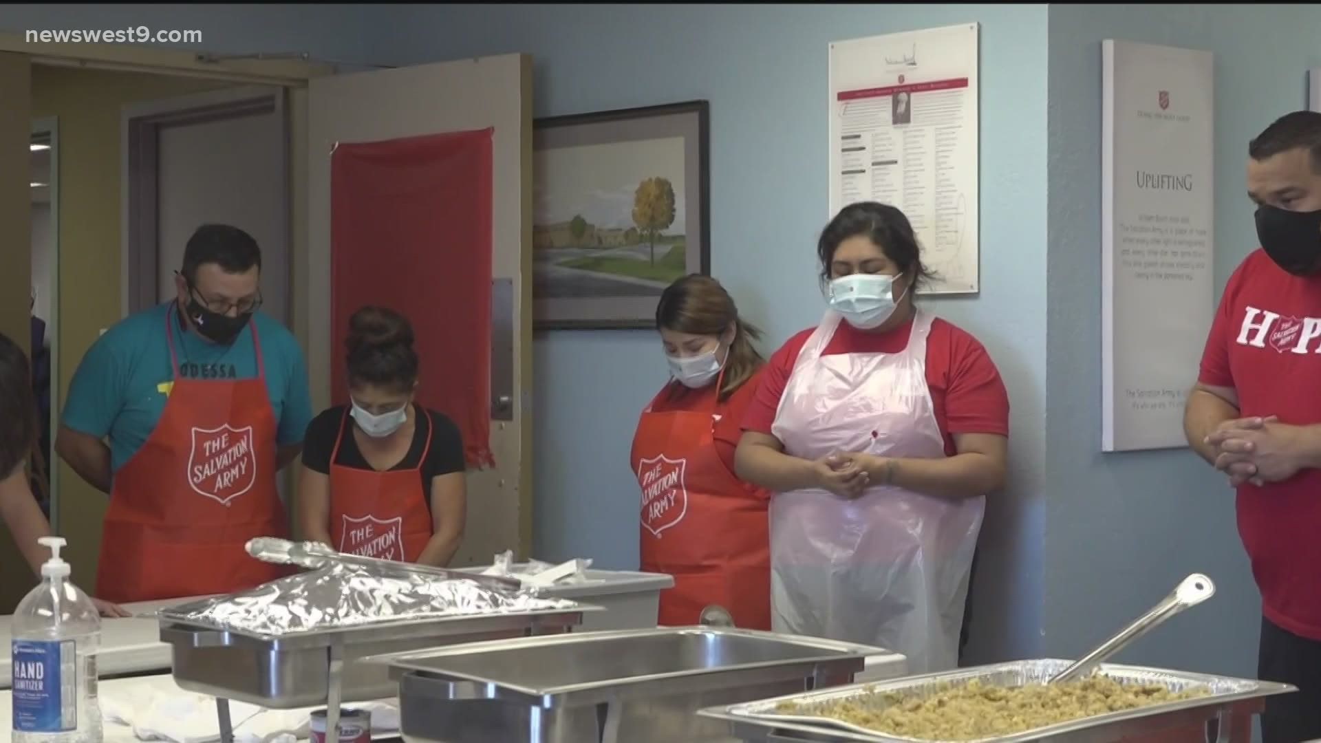The Salvation Army provided lunches on Thanksgiving for families.