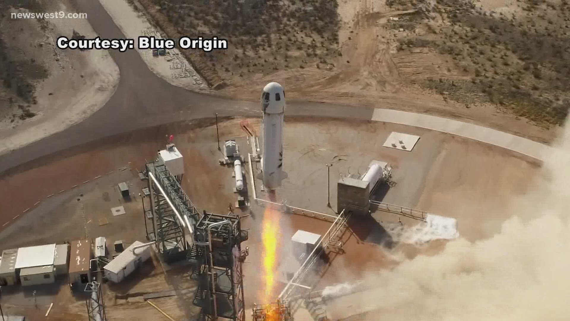 Liftoff is targeted for 10 a.m. Thursday morning from Blue Origin's launch site near Van Horn
