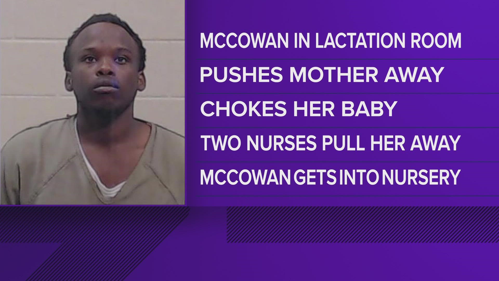 Marcus McCowan, Jr. also resisted arrest and tried to take an officer's gun.