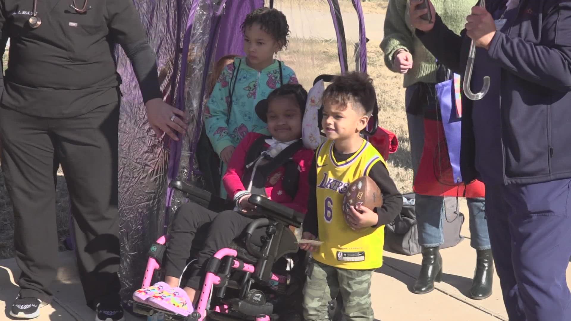 After Serenity Williams spent time in a Dallas-Fort Worth area hospital, the Midland community ensured she had a proper, loving arrival back home.