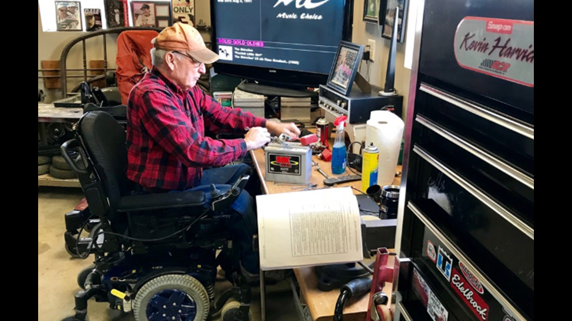 Man restores, donates dozens of power wheelchairs from a wheelchair