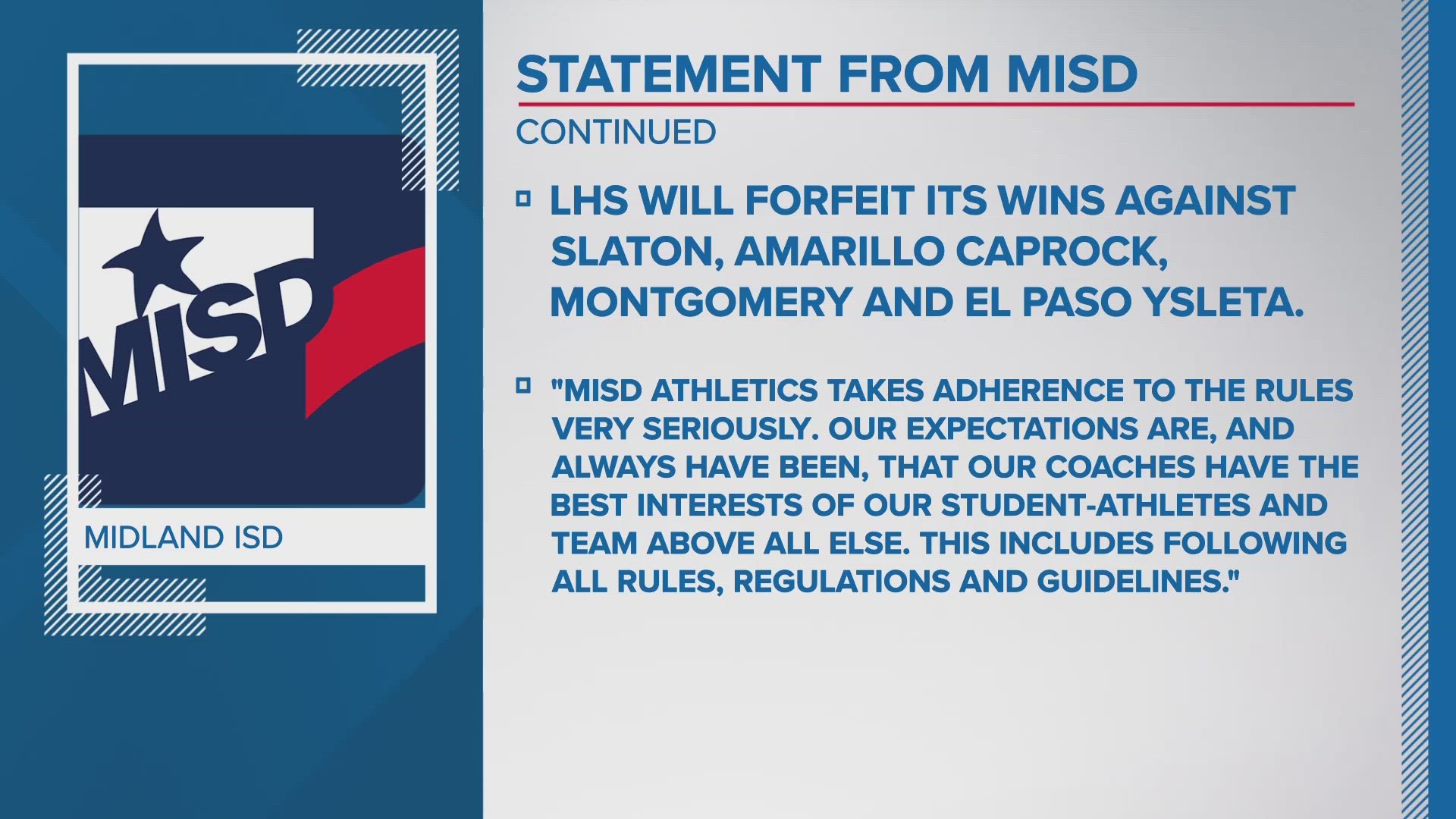 This suspension comes after the team was found to be in violation of UIL rules on student eligibility.