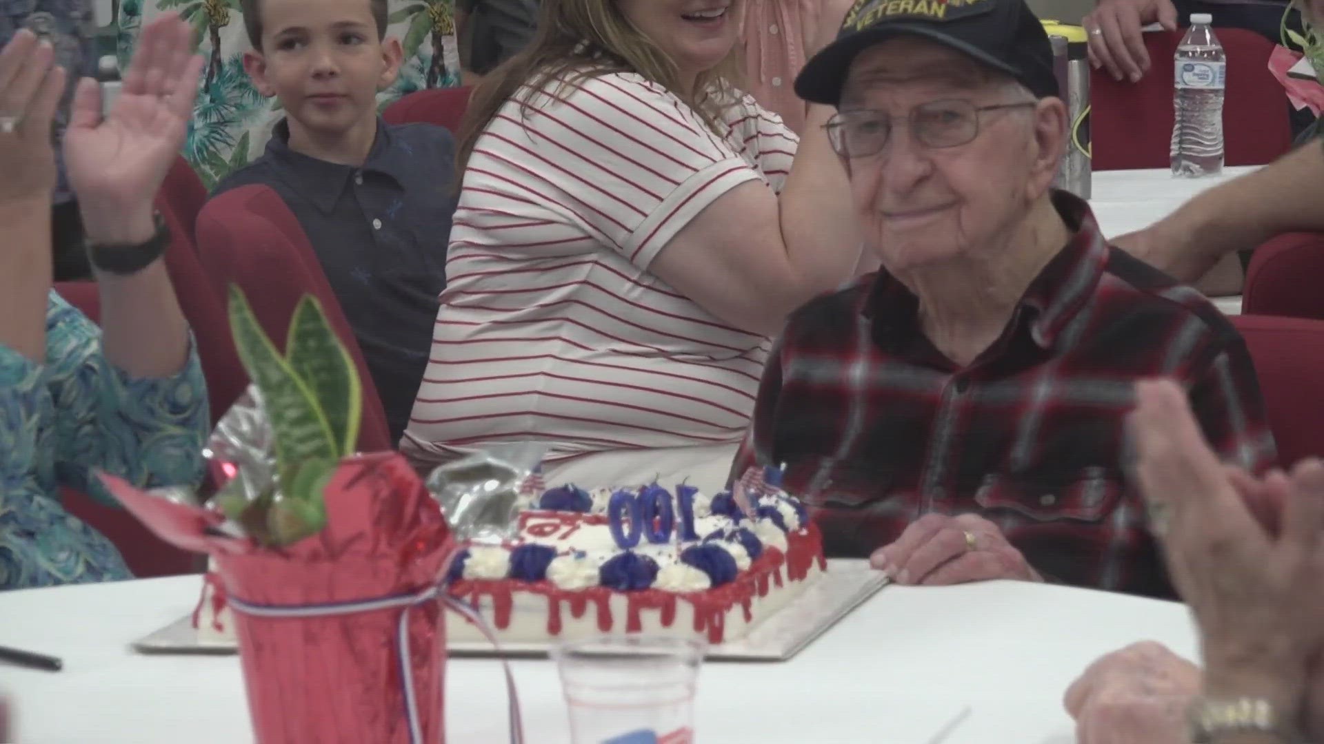 James Kelley served from 1942 to 1945 during World War II as an assistant engineer on a B-24 bomber.