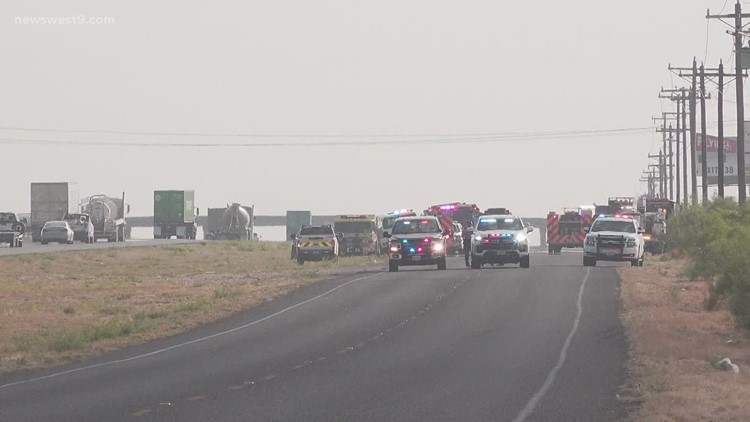 Midland County fire crews respond to chemical fire on Highway 80