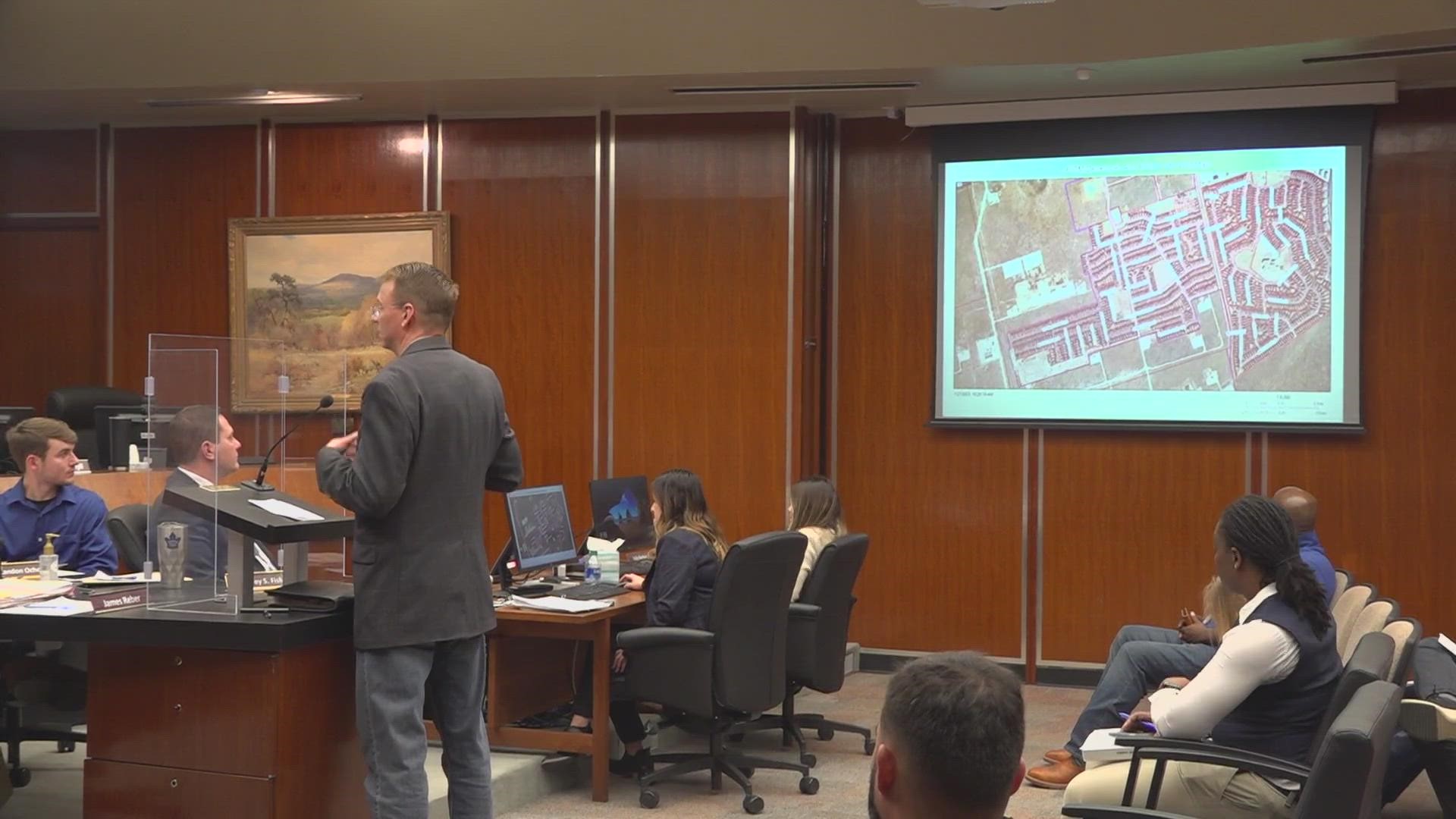 Several residents from the Legacy Neighborhood spoke out against the request during Monday's meeting, citing concerns over traffic and infrastructure.