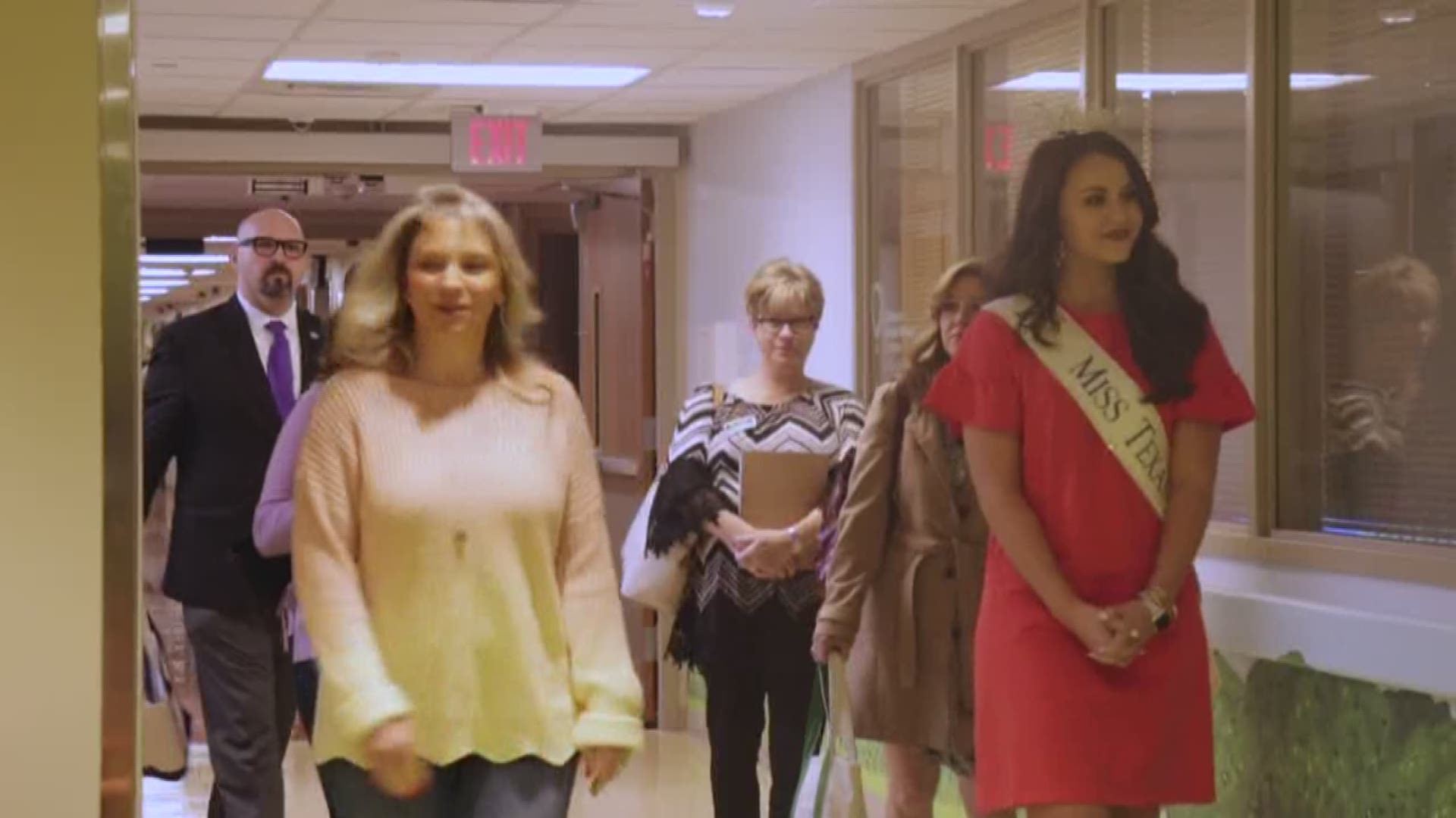 Miss Texas planned on seeing as many hospitals in the Children's Miracle Network as possible.