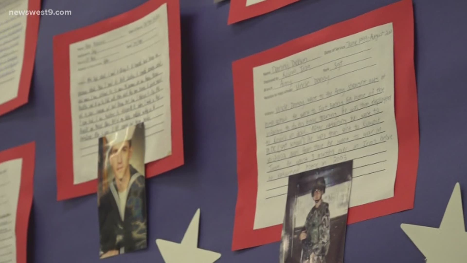 Children got to honor veterans, including their parents and grandparents that served the United States.