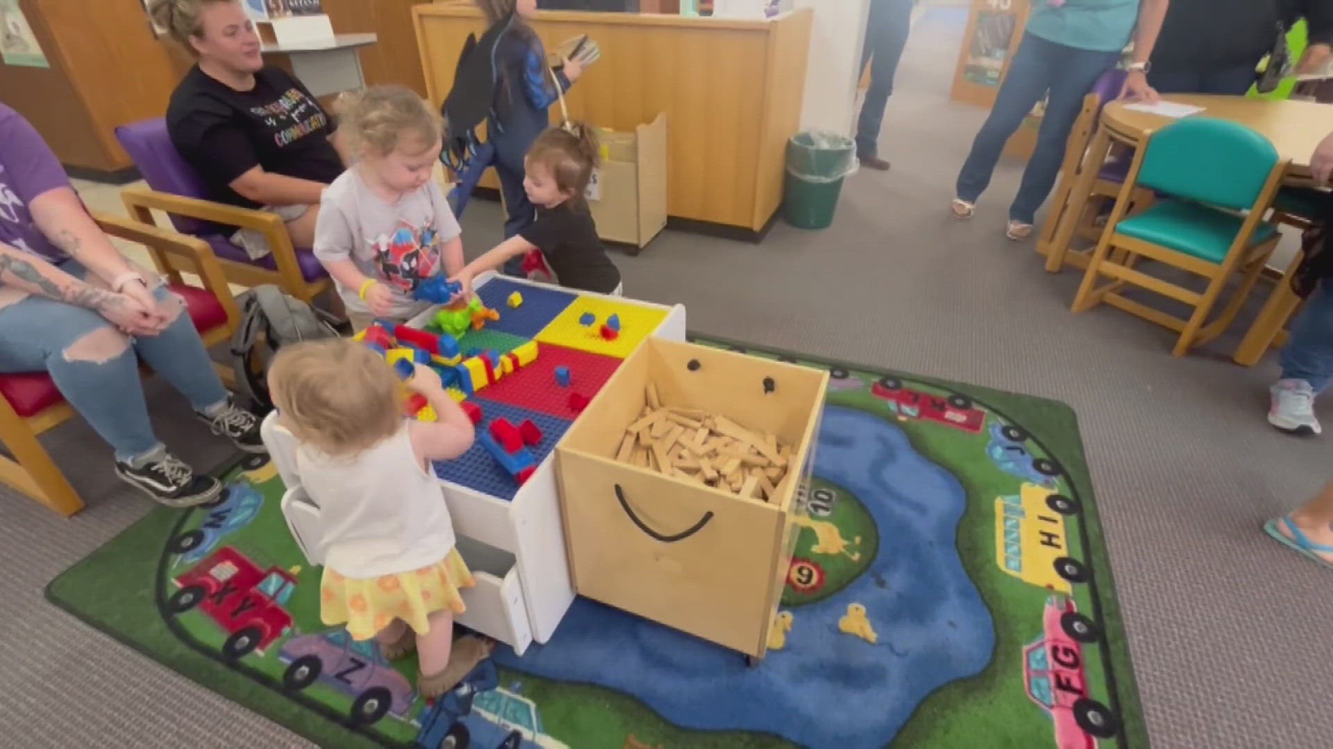 The Howard County Library held a grand opening for new Family Library space. 