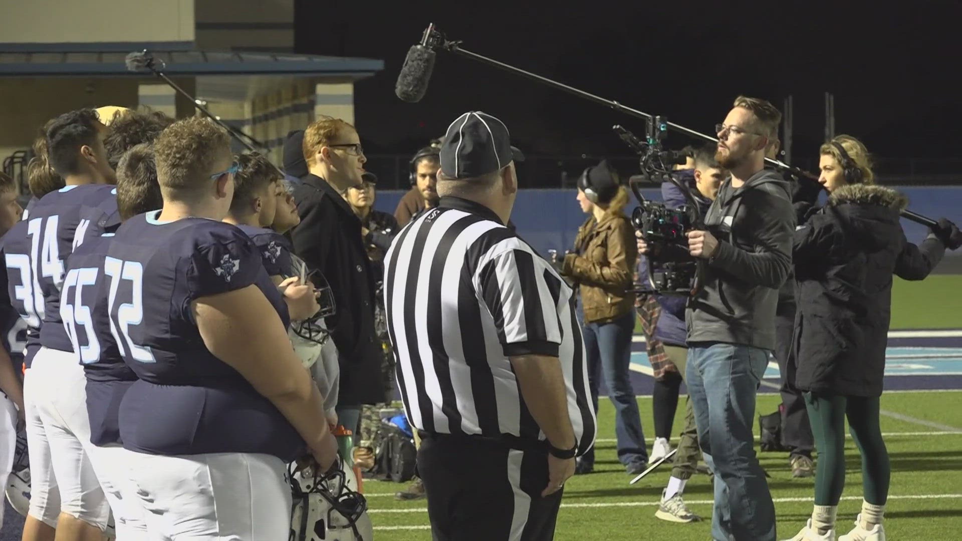 Emily Binns is a Ranger graduate. For a movie called "Stan The Man", she asked the Greenwood community to help film high school football scenes and they delivered.