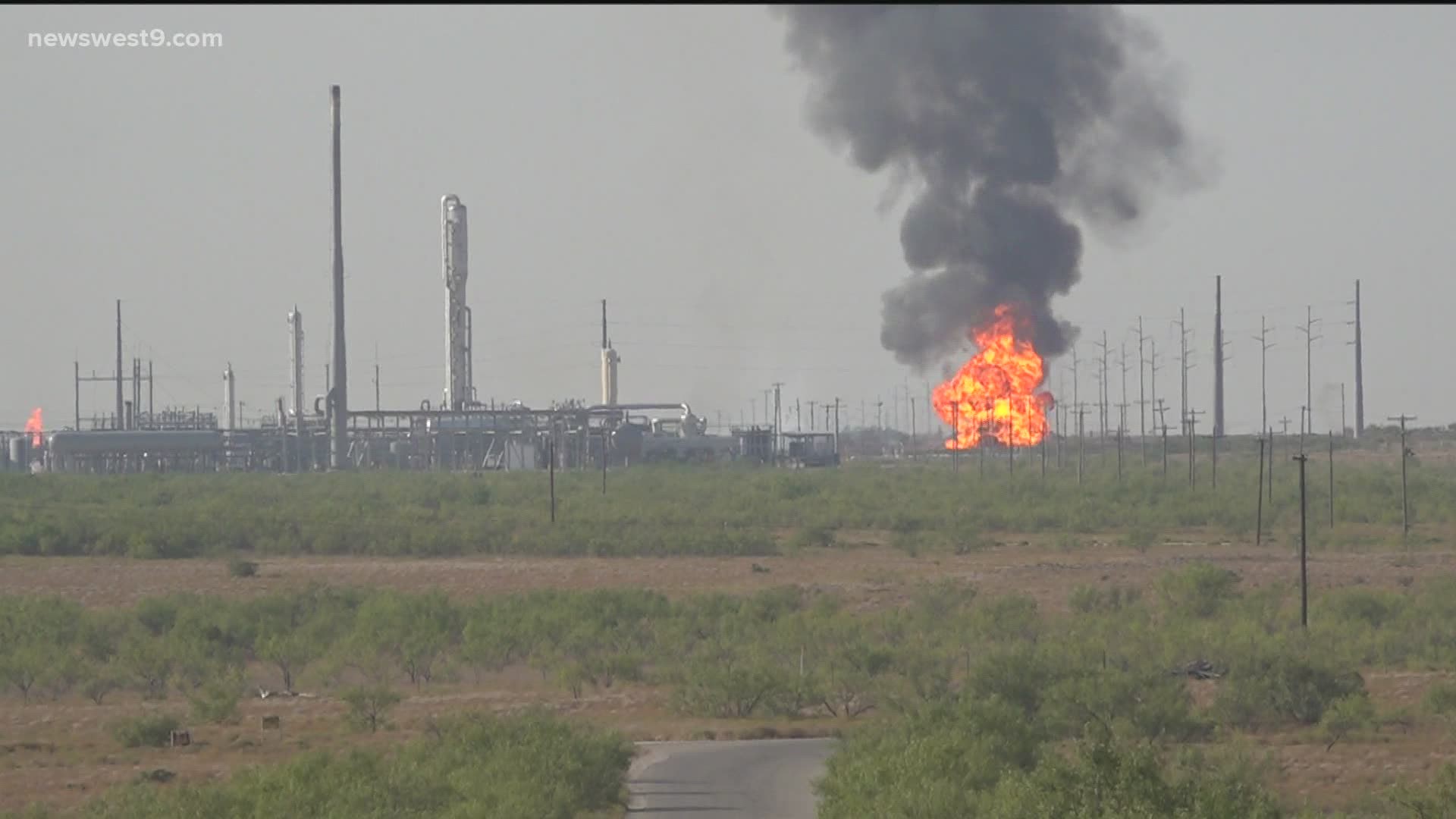 The fire happened near FM 1357 and FM 1379