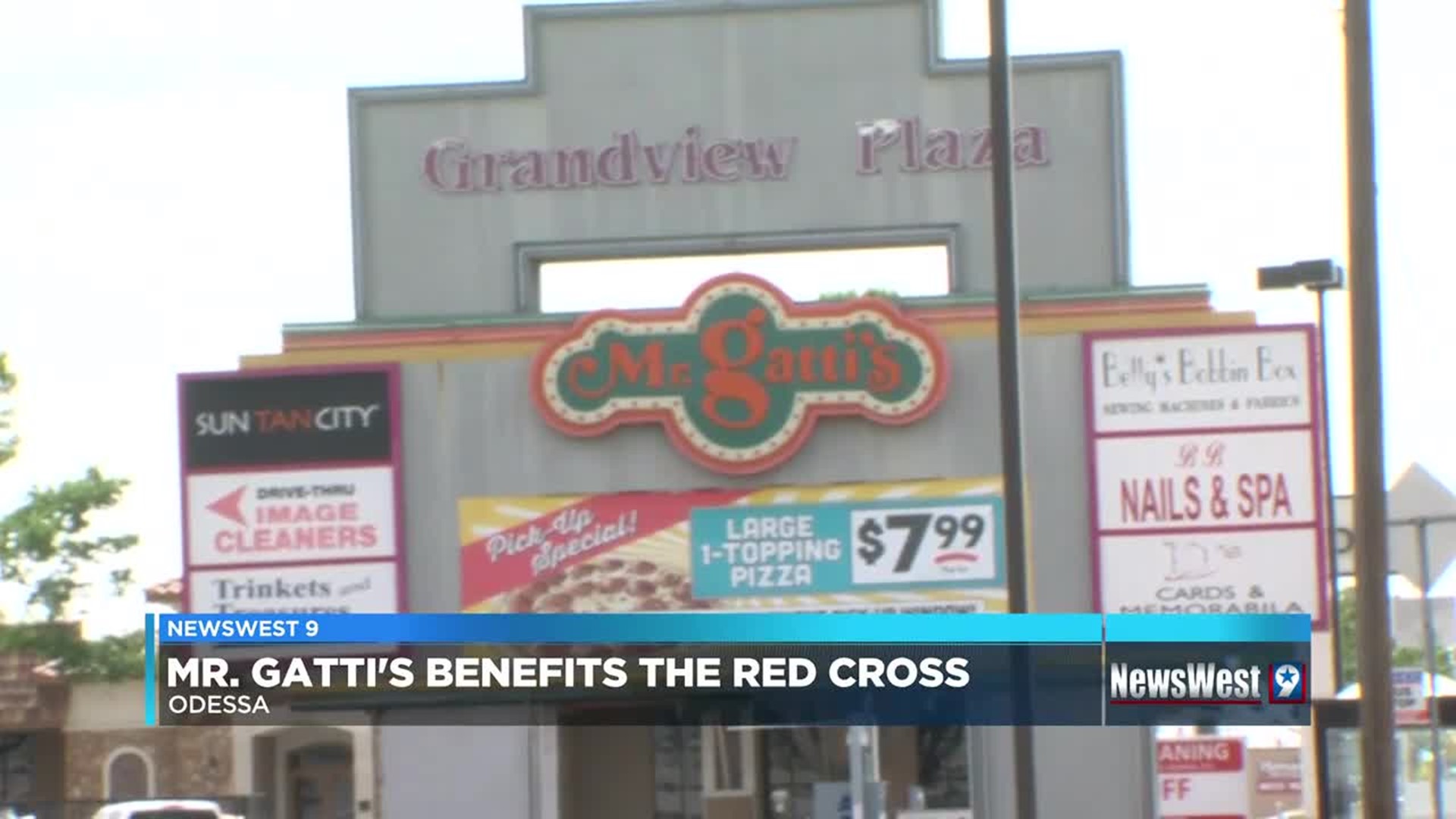 Mr. Gatti’s in Odessa donating portion of Monday night funds to Red Cross