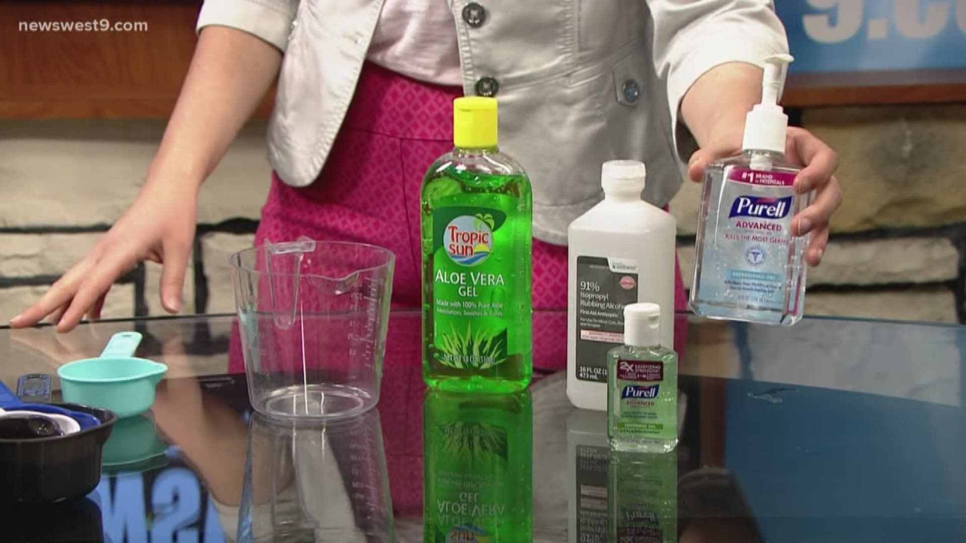 These two ingredients are aloe vera and isopropyl alcohol.