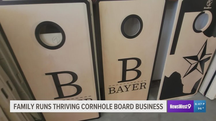Family in Andrews runs thriving cornhole board business
