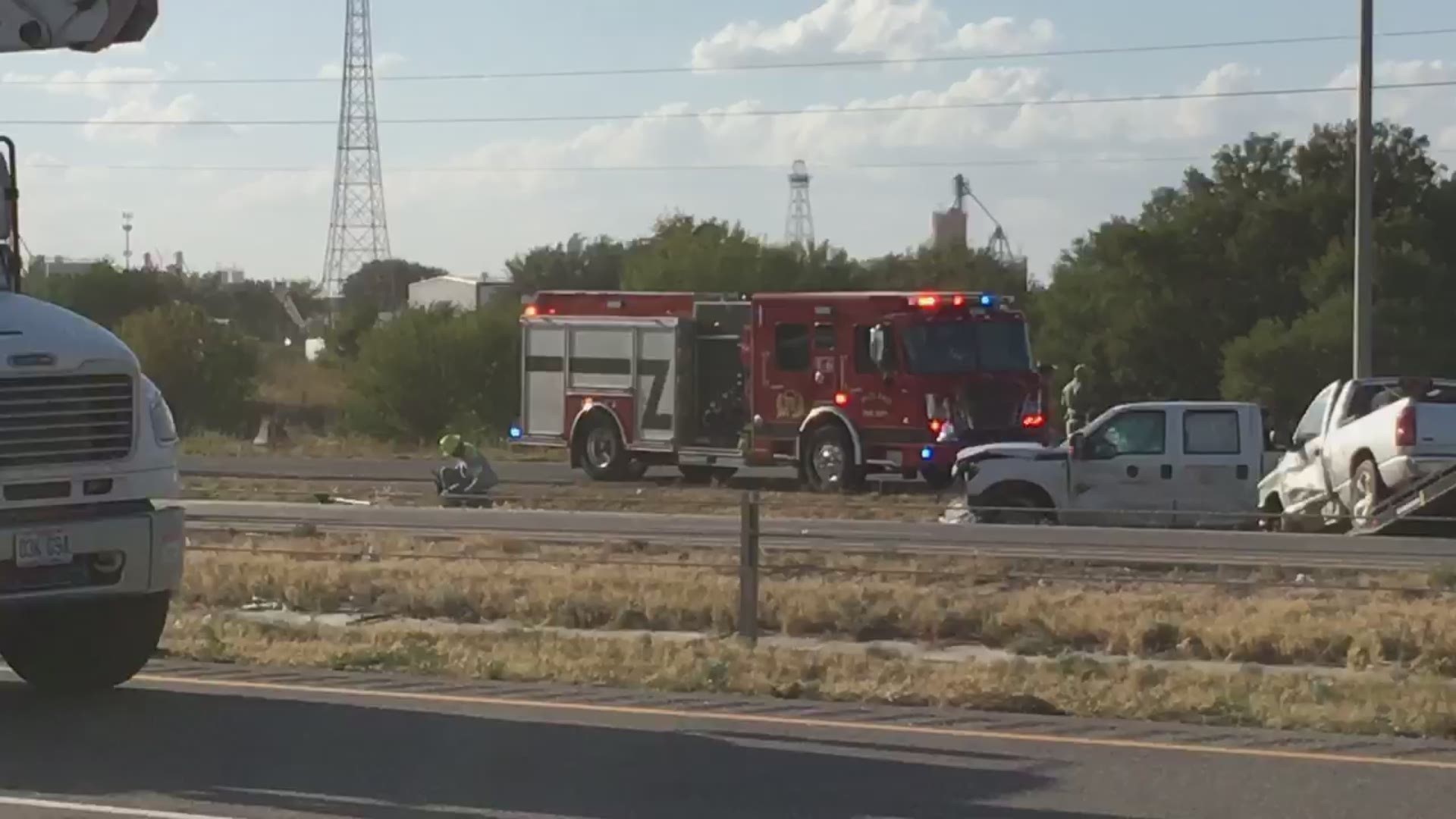 The crash is causing a backup on I-20