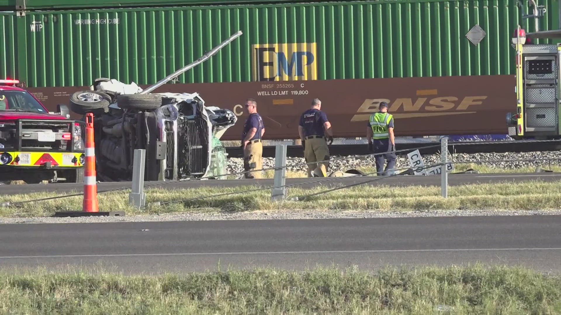 Man Sustains Minor Injuries After His Truck Gets Hit By A Train In