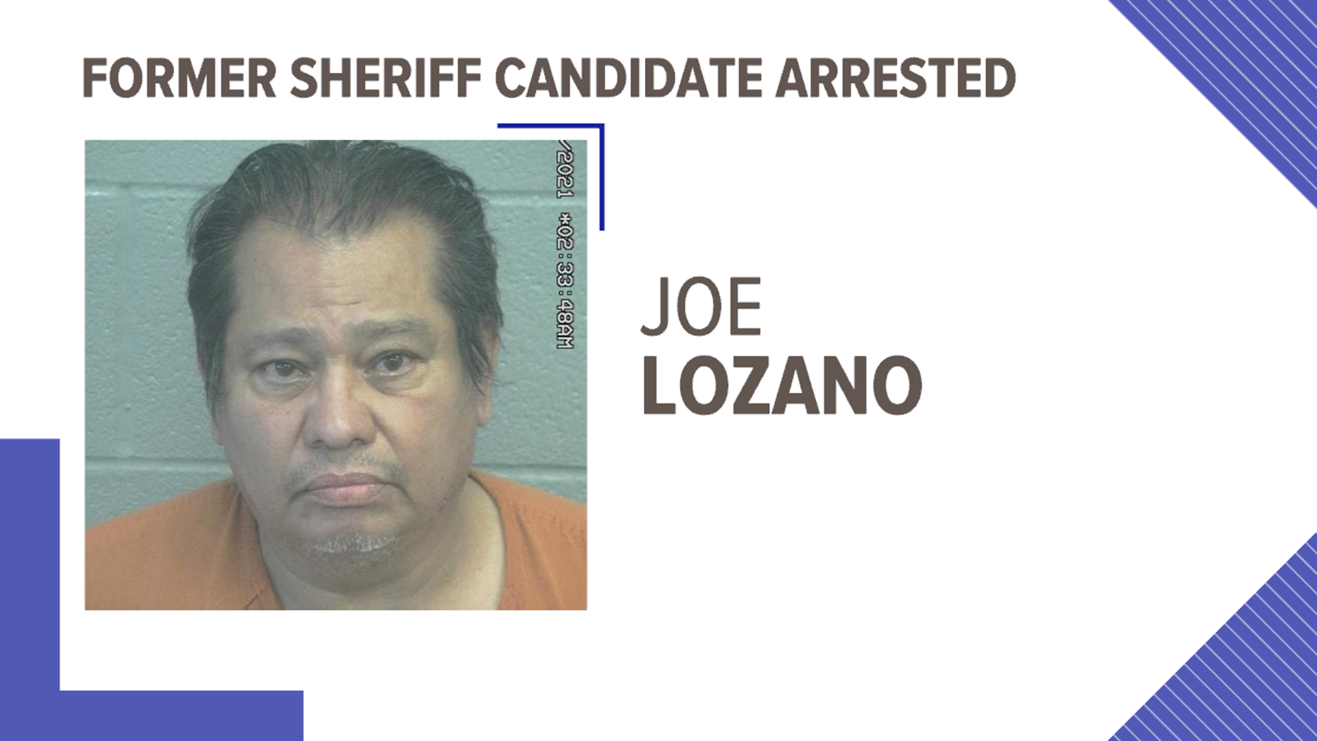 In 2020, Lozano ran for sheriff against Rory McKinney, Tom Hain, and David Criner, and he did not win.