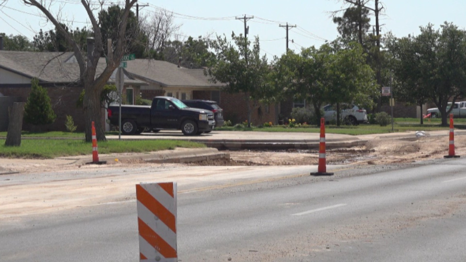 Construction workers say the Thomason Drive road project could take up to a year.