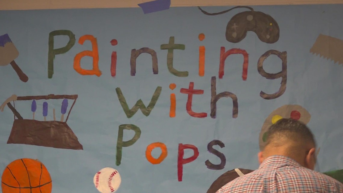 Midland County Library  holds 'Painting with Pops' event
