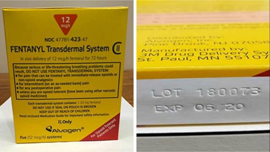 Mtanix Fentanyl opioid patches recalled for dosing error | newswest9.com