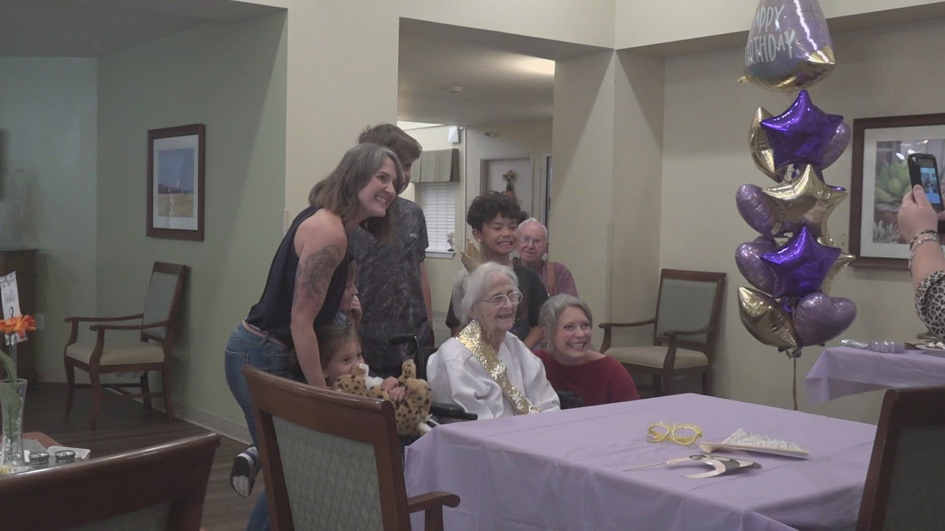 Midland resident Lavern Shultz celebrated her 101st birthday amongst friends and family at Brookdale Midland.