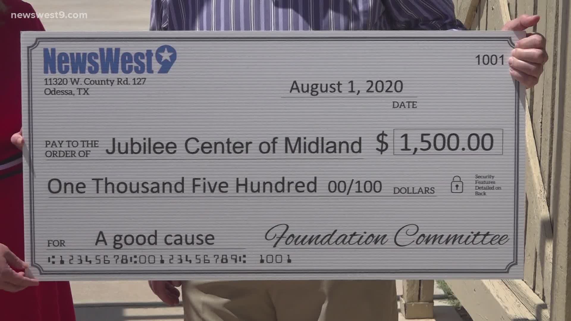 TEGNA Foundation gave grant money to three local non-profits: Jubilee Center, Bully Beds and Permian Basin Rehab Center