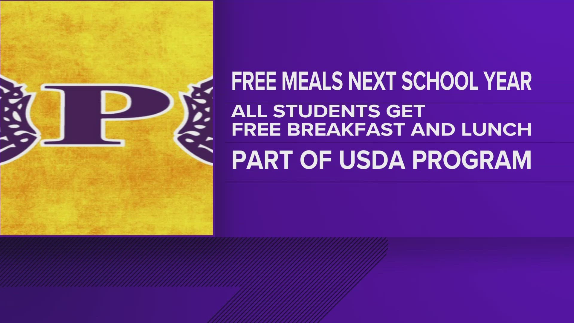 PBTISD qualified for a Community Eligibility Provision, which allow these meals to become free.