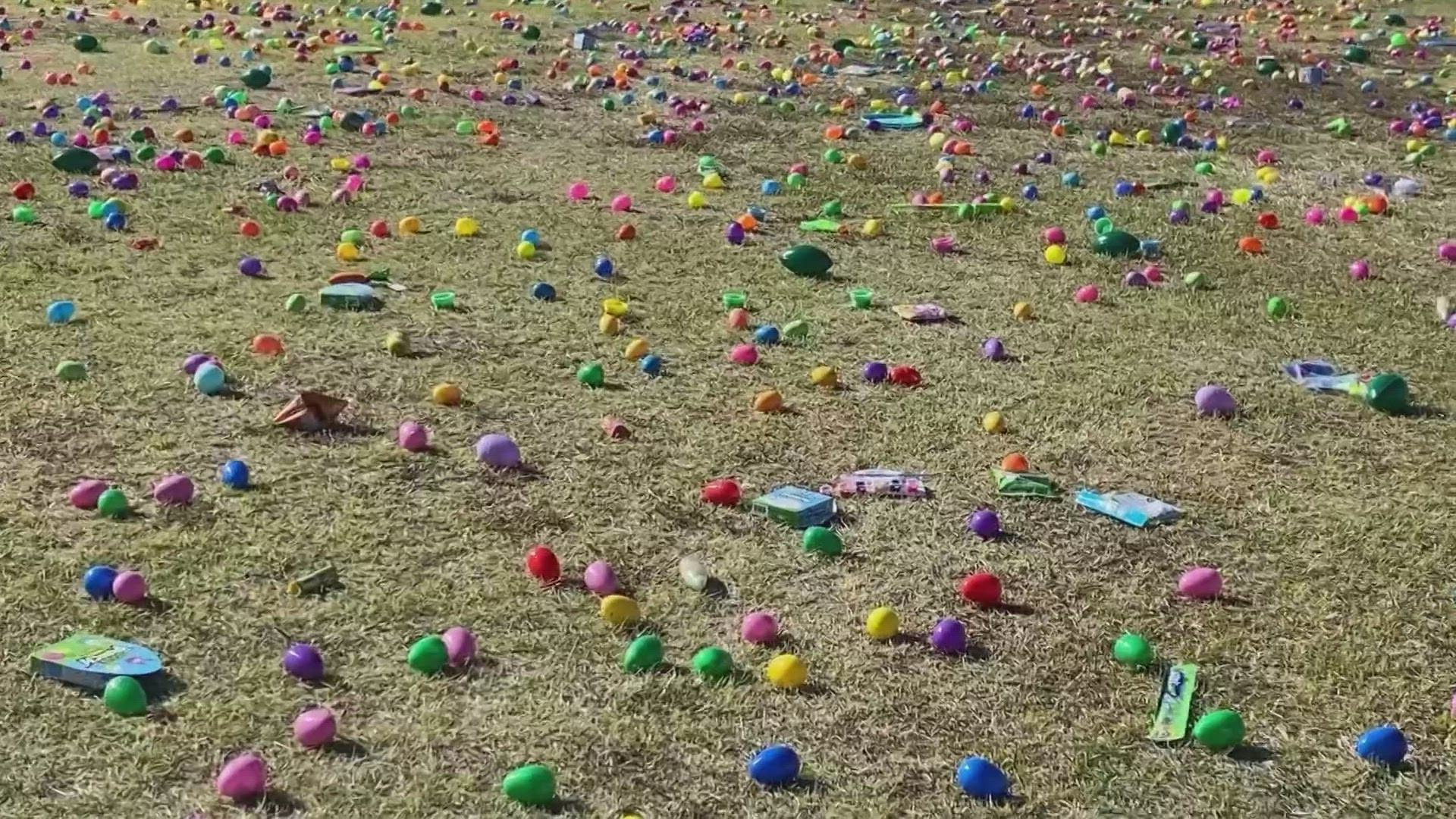 Monahans also got a head start on Thursday for this Easter. The families had their annual Easter egg hunt where more than 30,000 eggs were used for the kids Easter.