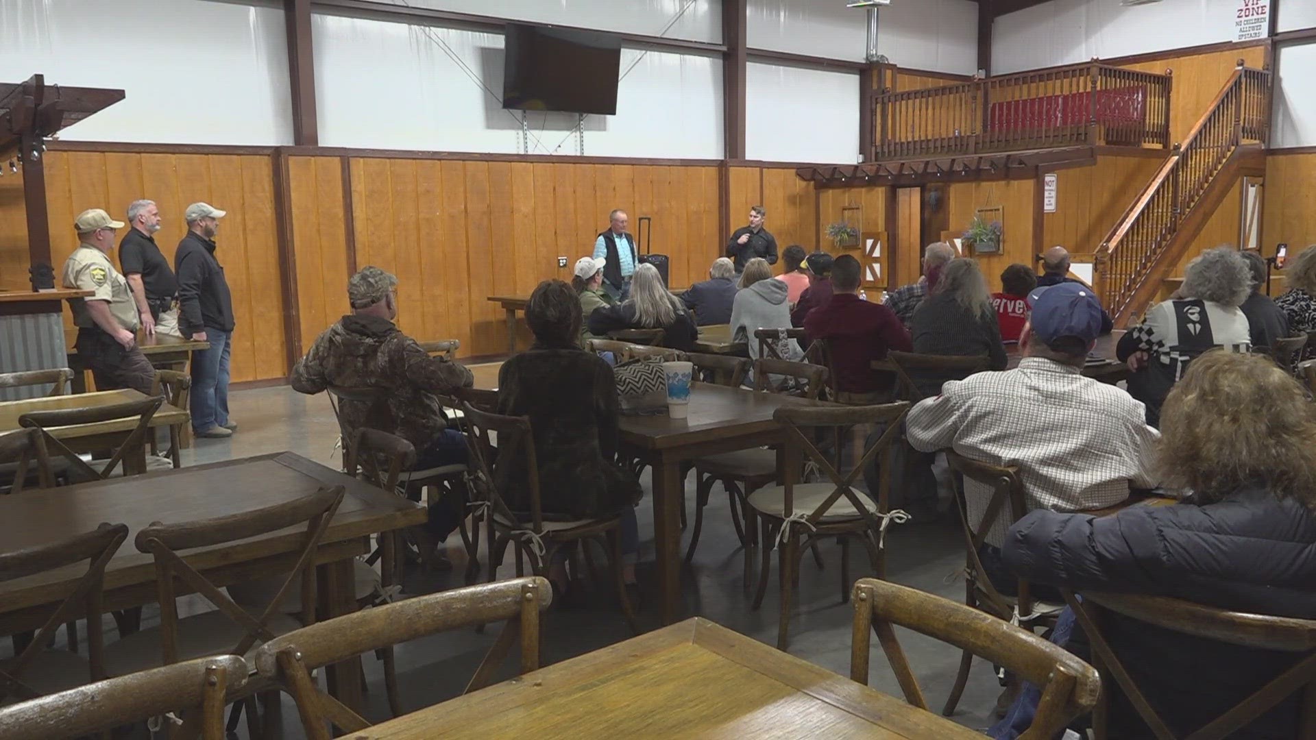 Ector County Judge Dustin Fawcett was one of the people who talked to residents Friday about creating an emergency service district.