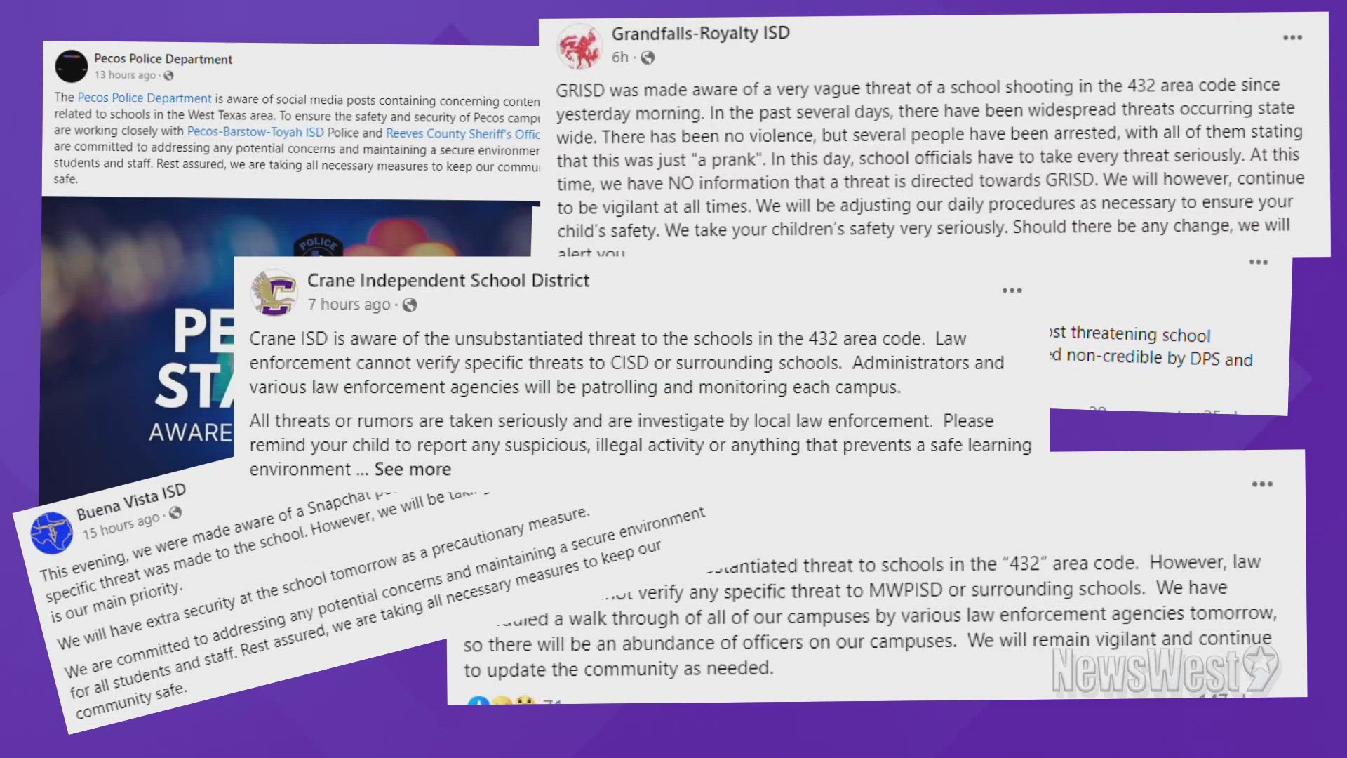 An Ector County ISD Police official said, "social media is full of misinformation, but we have to deal with the facts as presented to us based on our investigation.