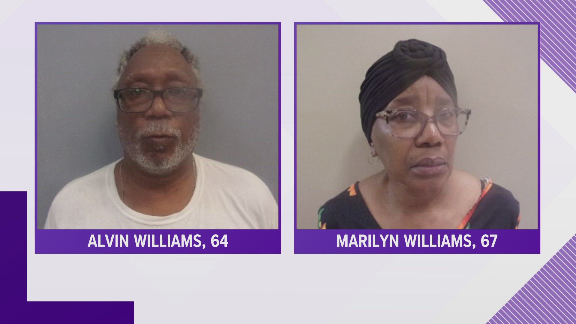 Marilyn Williams and Alvin Williams were arrested for cruelty to an animal/torture.