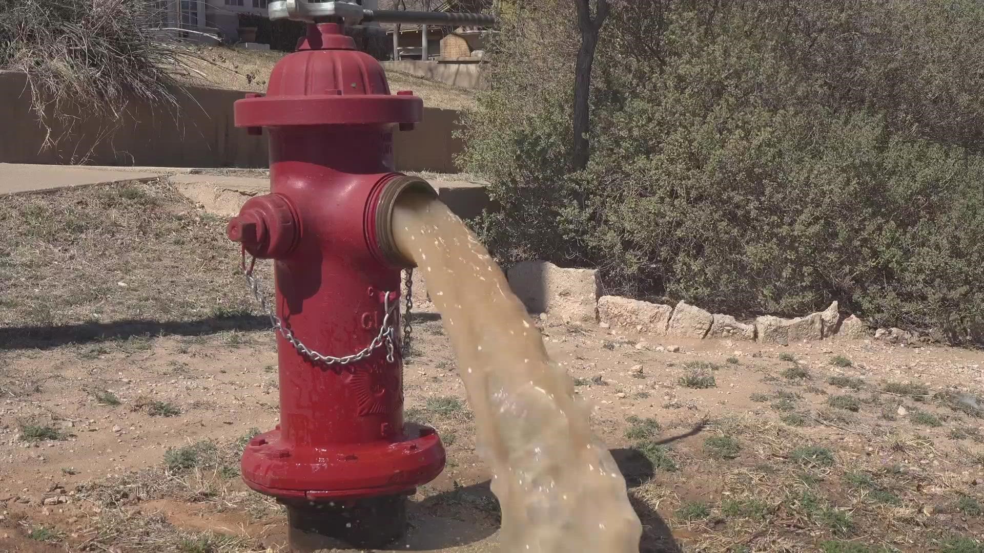 The main water line suffered a 20-inch break on Sunday.