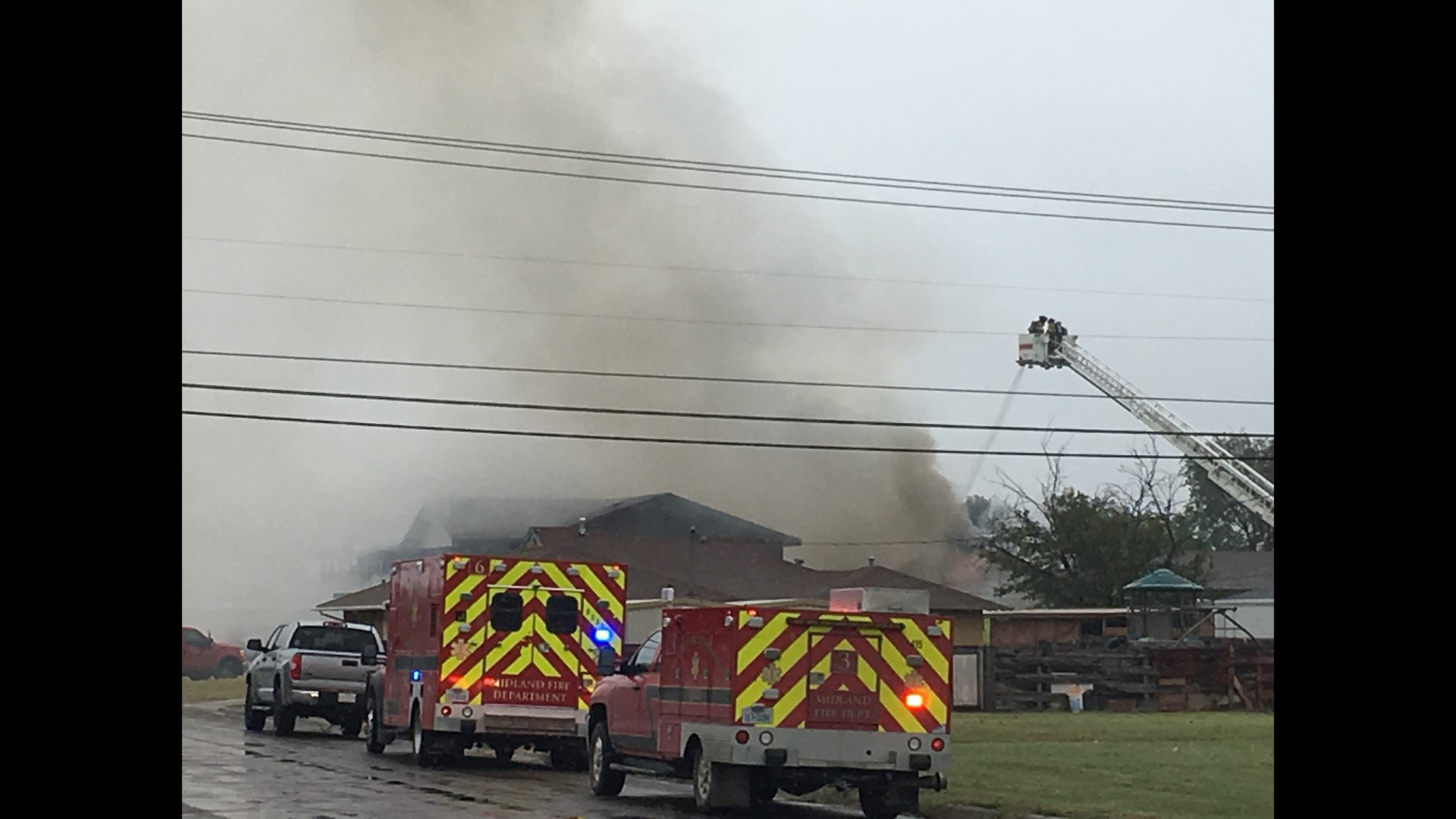 Midland Fire Department responds to house fire