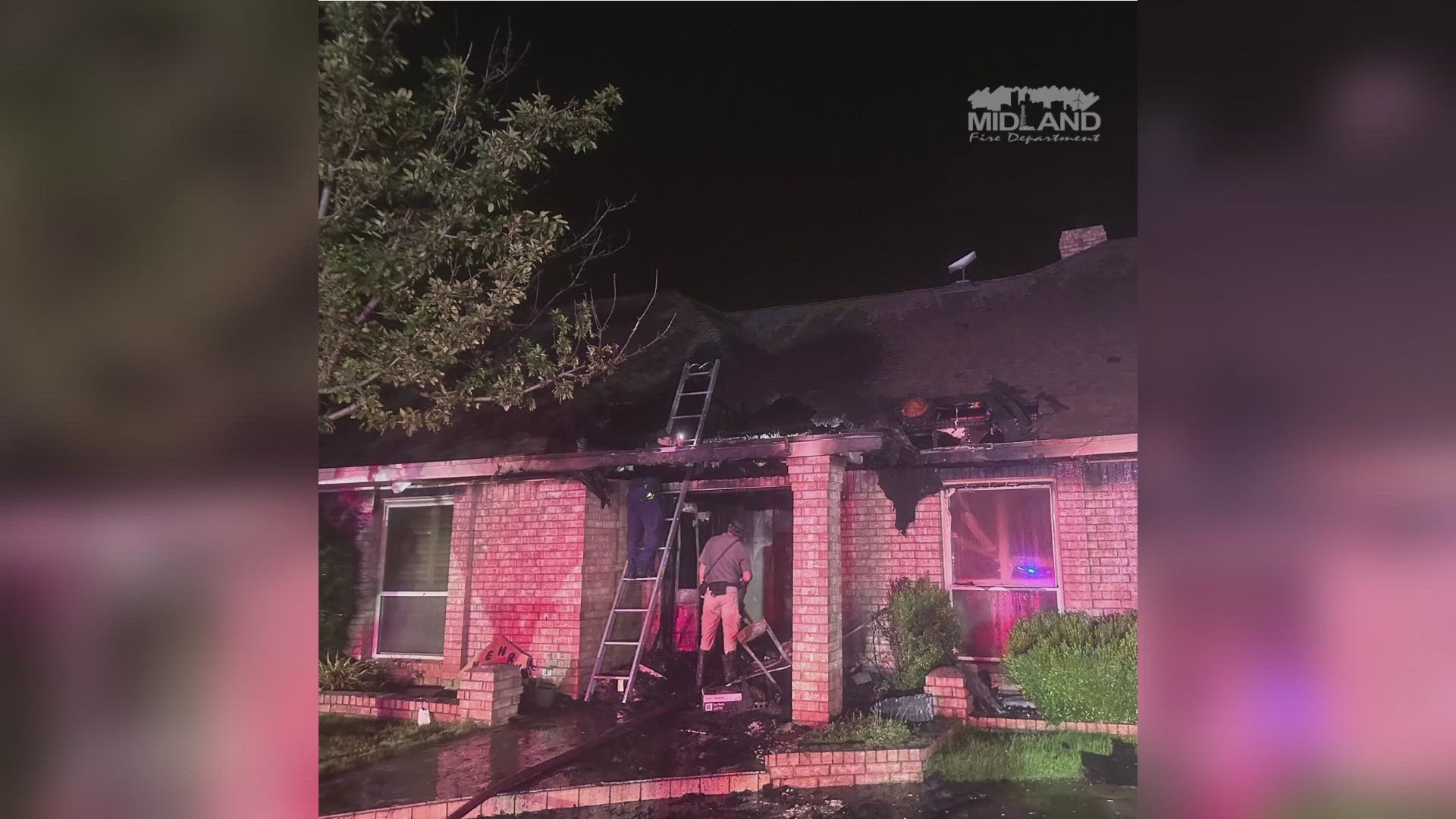 The Midland Fire Department reported no injuries. The investigation into the fire is ongoing.