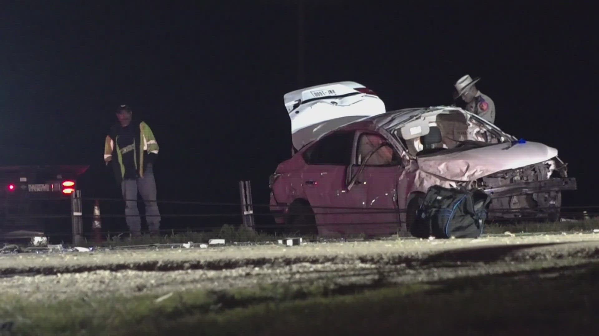 According to NewsWest 9 on scene, the crash happened at Mile Marker 151 on I-20 near Stanton.