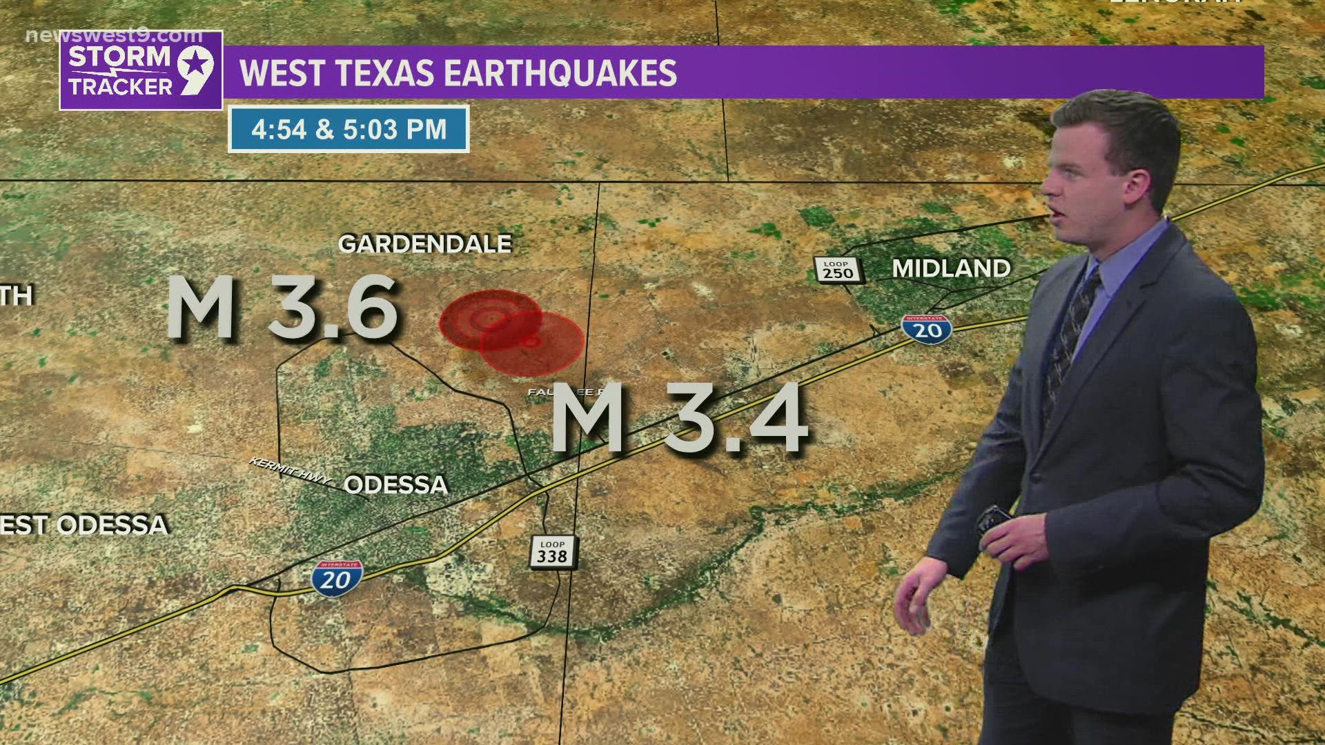 Multiple viewers have reached out to NewsWest 9 saying they felt the initial 3.4 quake, as well as the 3.6 aftershock.