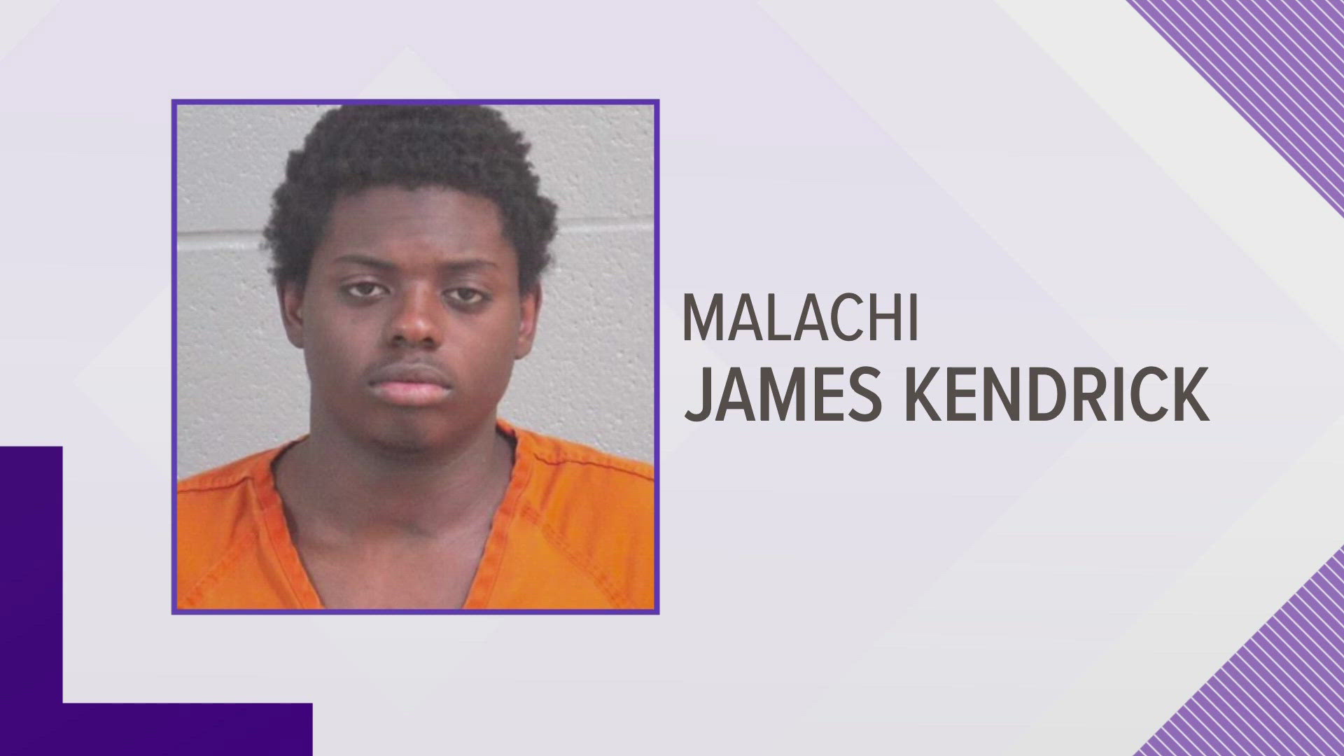 An arrest warrant was issued for 19-year-old Malachi James Kendrick for injury to a child causing serious bodily injury.