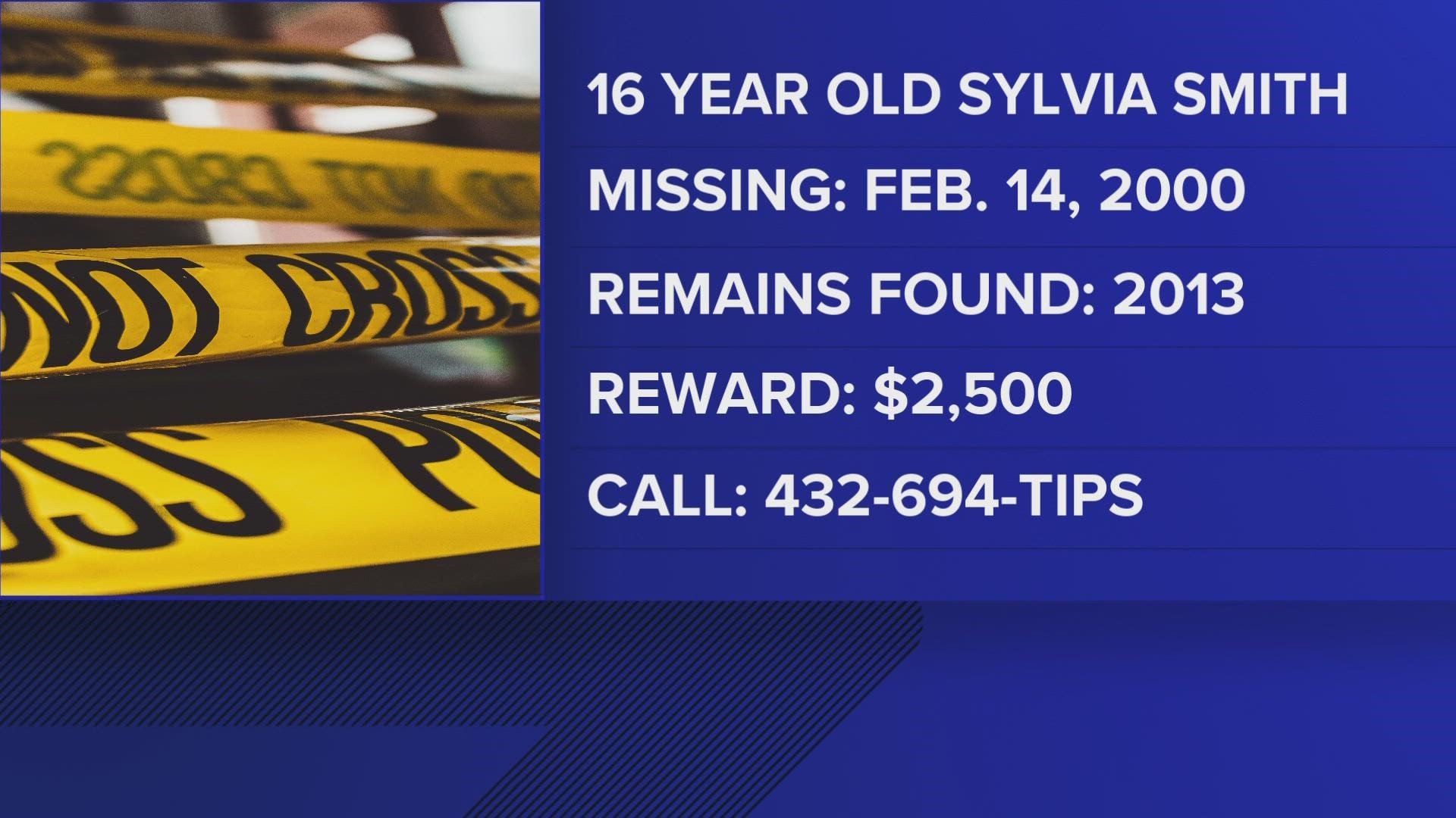 The remains, found in 2013, have been identified as Sylvia Smith, who went missing in 2000.