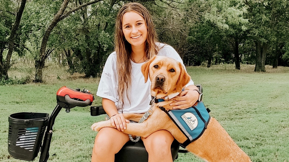 Midland woman brings home her first service dog