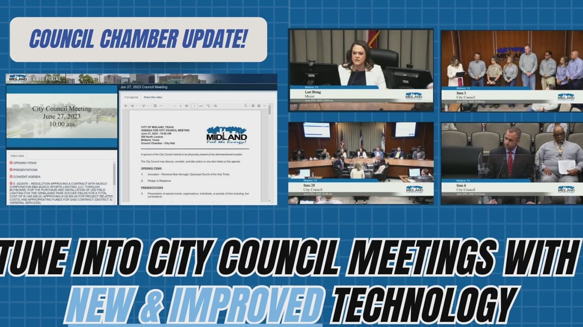 City of Midland Council Chamber releases new video portal for city