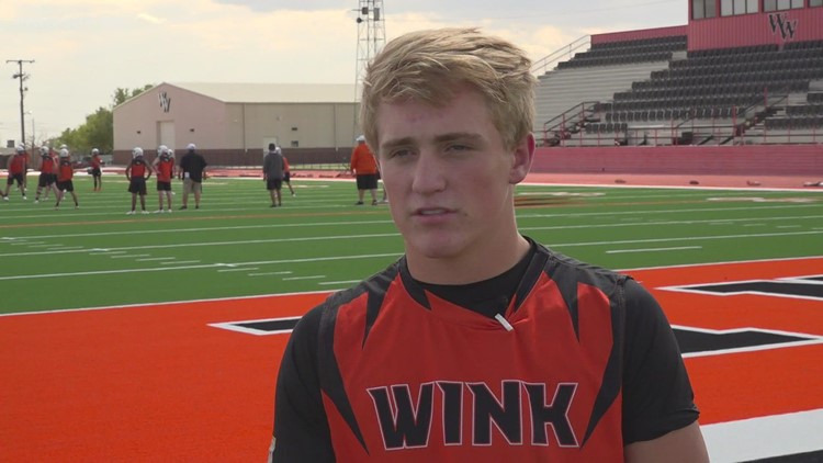 Wink High QB/DB Kanon Gibson named Athlete of the Week