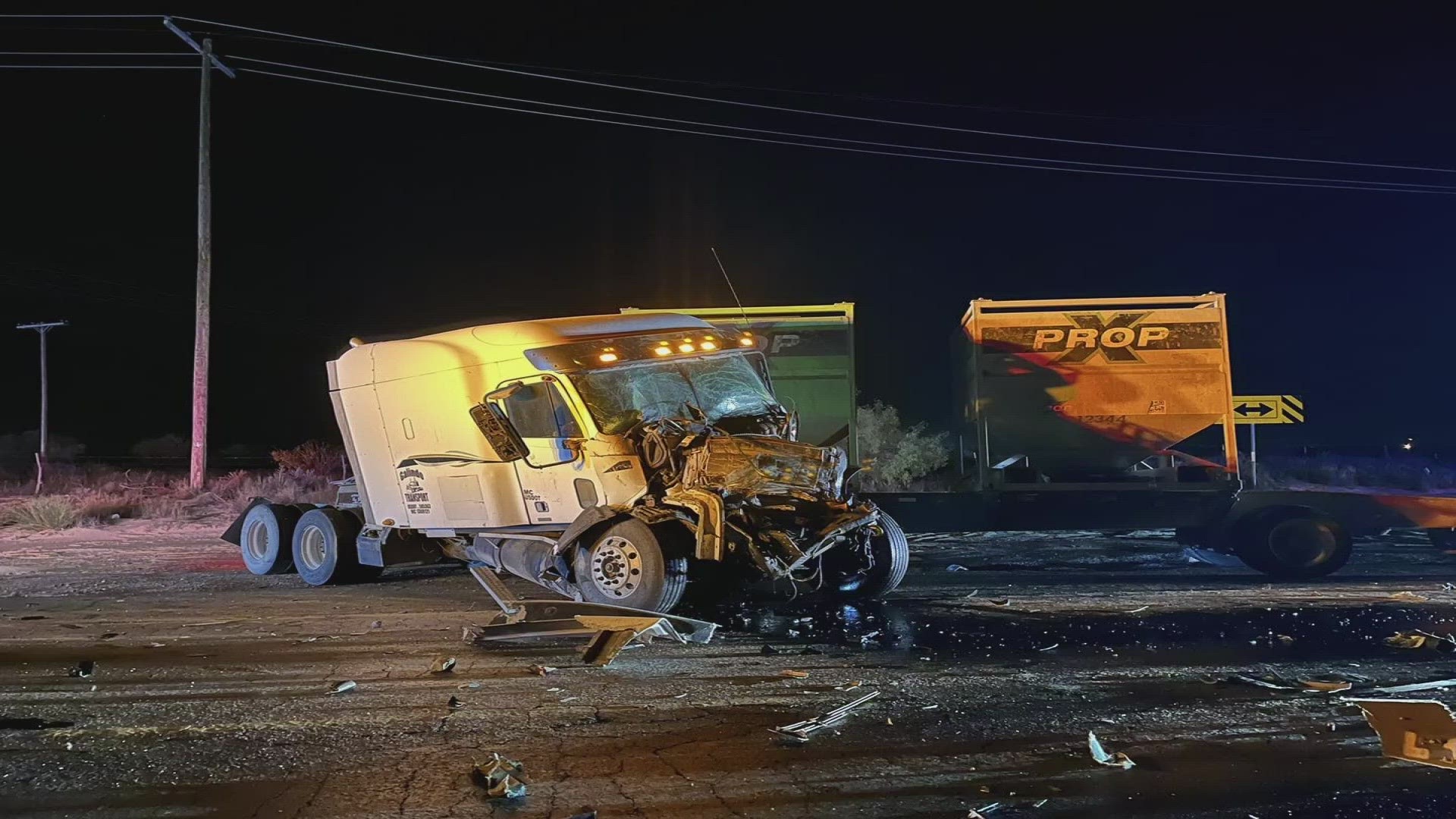 According to the Winkler County Sheriff's Office, two commercial motor vehicles crashed causing injuries and Highway 115 to close.