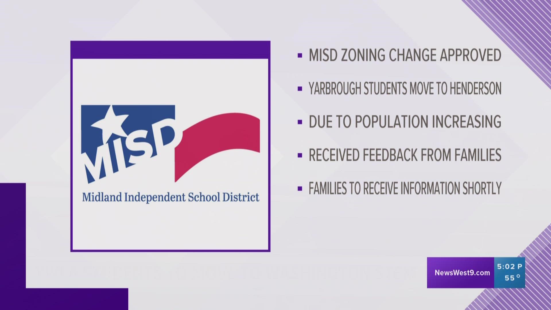 This change will move some Yarbrough Elementary students to Henderson Elementary.